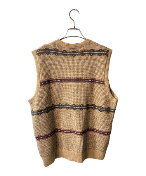 POLO RALPH LAUREN（ポロ・ラルフローレン）POLO RALPH LAUREN (ポロ・ラルフローレン) Fair Isle Wool Sweater Vest ブラウン サイズ:Lの古着・服飾アイテム