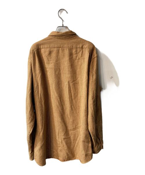 POLO RALPH LAUREN（ポロ・ラルフローレン）POLO RALPH LAUREN (ポロ・ラルフローレン) エルボーパッチシャツ ブラウン サイズ:Lの古着・服飾アイテム