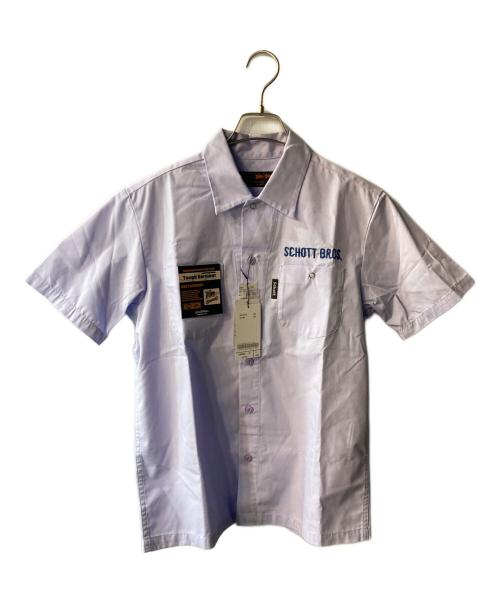 Schott（ショット）Schott (ショット) オープンカラーシャツ パープル サイズ:S 未使用品の古着・服飾アイテム