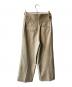 styling/ (スタイリング) フロントプリーツグルカパンツ ベージュ：5000円