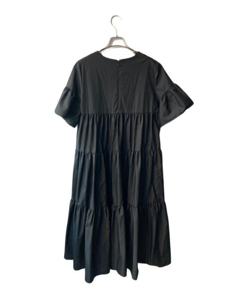 trefle（トレフル）trefle (トレフル) ティアードワンピース ブラック サイズ:FREEの古着・服飾アイテム