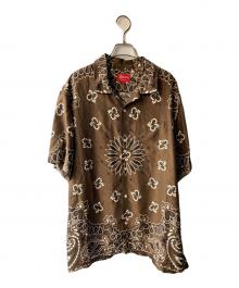 SUPREME（シュプリーム）の古着「Bandana Silk S/S Shirt」｜ブラウン