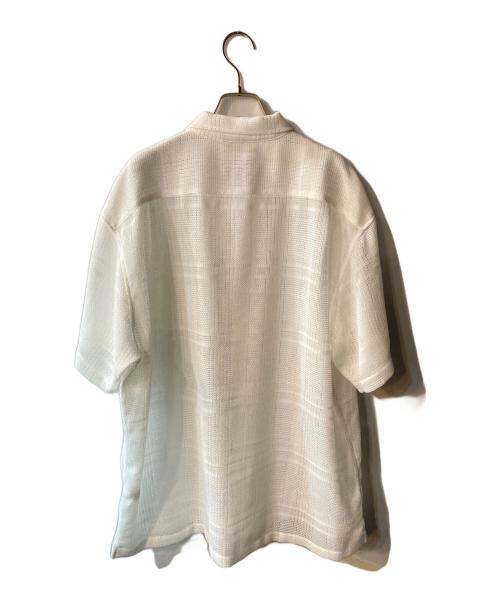 SUPREME（シュプリーム）Supreme (シュプリーム) Mesh Stripe S/S Shirt ホワイト サイズ:XLの古着・服飾アイテム