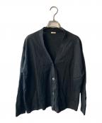 IENAイエナ）の古着「ラミーVネックカーディガン」｜ブラック