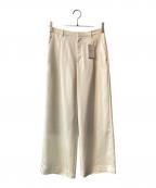 IENAイエナ）の古着「ウォッシャブル サテン スラックス」｜ベージュ