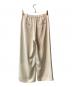 IENA (イエナ) ウォッシャブル サテン スラックス ベージュ サイズ:38 未使用品：7000円