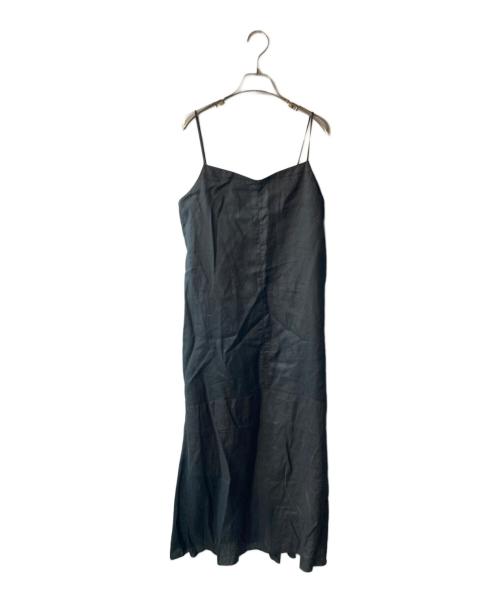 IENA（イエナ）IENA (イエナ) リネンキャミワンピース ブラック サイズ:38の古着・服飾アイテム
