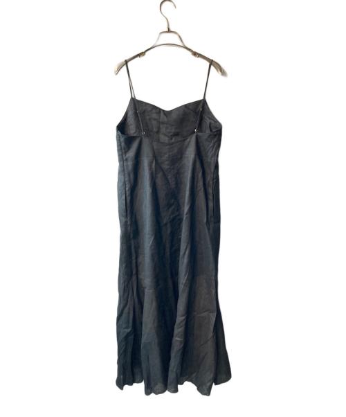 IENA（イエナ）IENA (イエナ) リネンキャミワンピース ブラック サイズ:38の古着・服飾アイテム