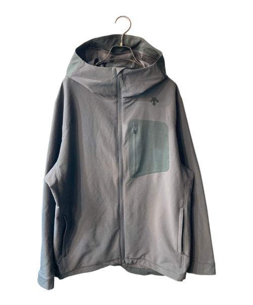 DESCENTE ALLTERRAIN（デザイント オルテライン）Descente ALLTERRAIN (デザイント オルテライン) ジップパーカー グレー サイズ:XLの古着・服飾アイテム
