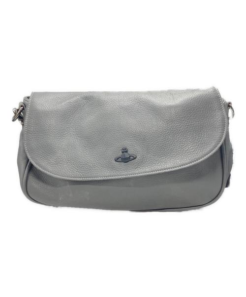 Vivienne Westwood（ヴィヴィアンウエストウッド）Vivienne Westwood (ヴィヴィアンウエストウッド) レザーショルダーバッグ グレーの古着・服飾アイテム