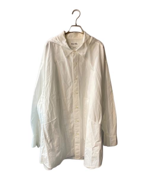 sean nish（ショーンニッシュ）Sean Nish (ショーンニッシュ) THOMAS MASON (トーマスメイソン) HOODED SHIRTS ホワイト サイズ:2の古着・服飾アイテム
