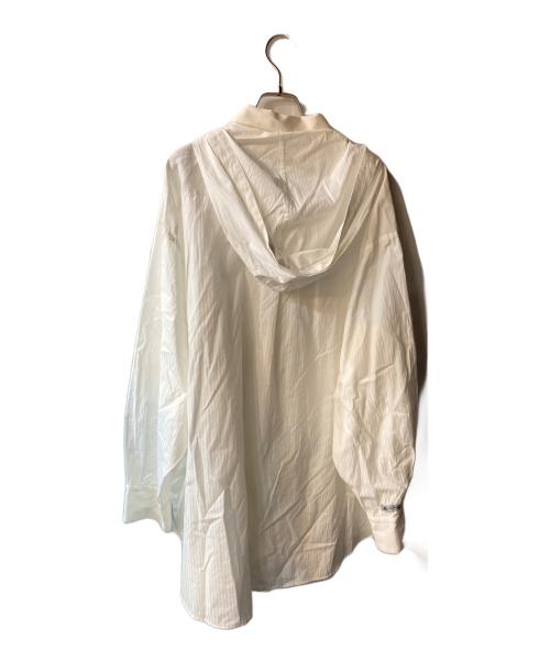 sean nish（ショーンニッシュ）Sean Nish (ショーンニッシュ) THOMAS MASON (トーマスメイソン) HOODED SHIRTS ホワイト サイズ:2の古着・服飾アイテム