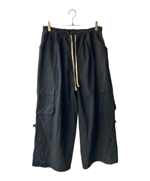 O project（オープロジェクト）O project (オープロジェクト) カーゴパンツ ブラック サイズ:Ｍの古着・服飾アイテム