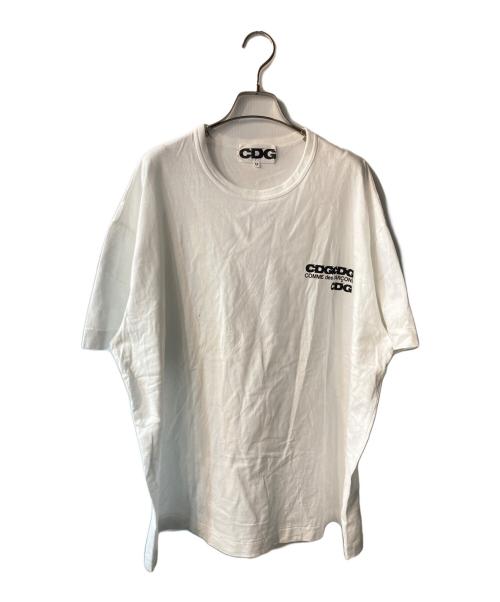CDG（シーディージー）CDG (シーディージー) プリントカットソー ホワイト サイズ:Ｍの古着・服飾アイテム