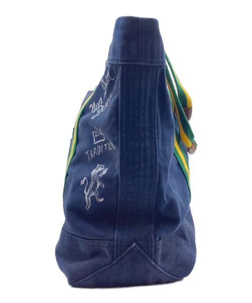 POLO RALPH LAUREN（ポロ・ラルフローレン）POLO RALPH LAUREN (ポロ・ラルフローレン) キャンバストートバッグ ネイビーの古着・服飾アイテム
