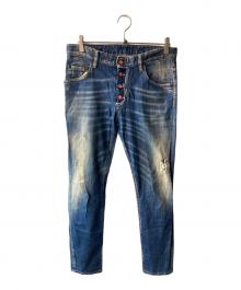 DSQUARED2（ディースクエアード）の古着「WASHED SKATER JEAN」｜インディゴ