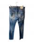 DSQUARED2 (ディースクエアード) WASHED SKATER JEAN インディゴ サイズ:46：18000円