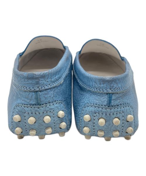 TOD'S（トッズ）TOD'S (トッズ) ドライビングシューズ ブルー サイズ:38の古着・服飾アイテム