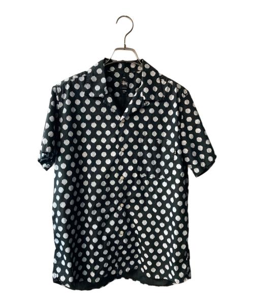 stussy（ステューシー）stussy (ステューシー) オープンカラーシャツ ブラック サイズ:Ｍの古着・服飾アイテム