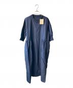 NARUナル）の古着「50sタイプライター ハンドベルワンピース」｜ネイビー