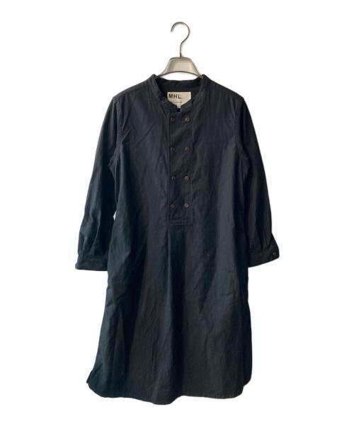 MHL（エムエイチエル）MHL (エムエイチエル) ダブルボタンワンピース ブラック サイズ:2の古着・服飾アイテム