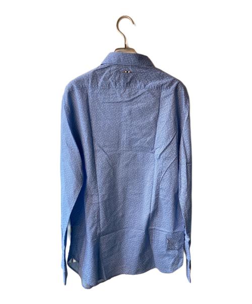 NAPAPIJRI（ナパピリ）NAPAPIJRI (ナパピリ) 総柄シャツ ブルー サイズ:Ｍ 未使用品の古着・服飾アイテム