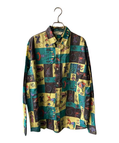 BACKERS（バッカーズ）Backers (バッカーズ) 総柄シャツ グリーン サイズ:Ｍの古着・服飾アイテム