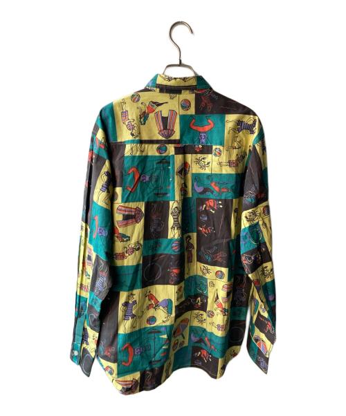 BACKERS（バッカーズ）Backers (バッカーズ) 総柄シャツ グリーン サイズ:Ｍの古着・服飾アイテム