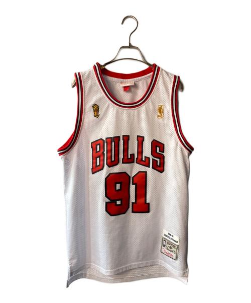MITCHELL & NESS（ミッチェルアンドネス）MITCHELL & NESS (ミッチェルアンドネス) ゲームシャツ ホワイト サイズ:Sの古着・服飾アイテム