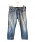 TRUE RELIGION（トゥルー レリジョン）の古着「ダメージ加工デニムパンツ」｜インディゴ