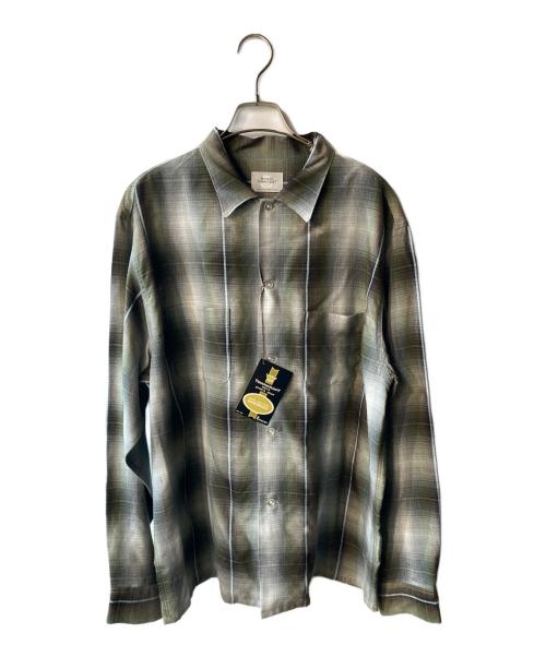 TOWN CRAFT（タウンクラフト）TOWN CRAFT (タウンクラフト) 60sOpen Collar Shirt ブラウン サイズ:Lの古着・服飾アイテム