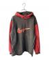 NIKE（ナイキ）の古着「ヴィンテージ ビッグロゴフーディ」｜グレー×レッド