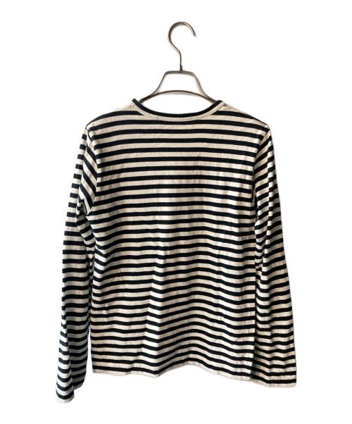 PLAY COMME des GARCONS（プレイコムデギャルソン）PLAY COMME des GARCONS (プレイコムデギャルソン) ボーダーカットソー ホワイト サイズ:Lの古着・服飾アイテム