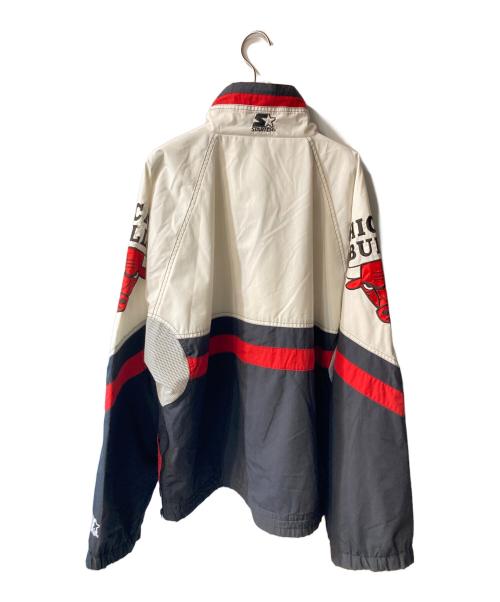 STARTER（スターター）STARTER (スターター) プルオーバージャケット レッド×ブラック サイズ:Lの古着・服飾アイテム