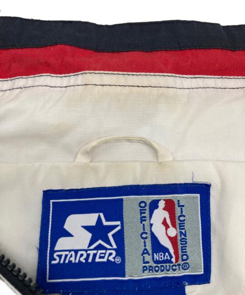 STARTER（スターター）STARTER (スターター) プルオーバージャケット レッド×ブラック サイズ:Lの古着・服飾アイテム