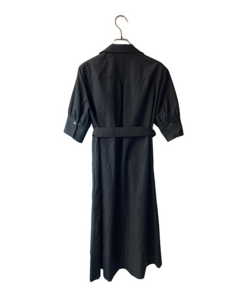 23区（ニジュウサンク）23区 (ニジュウサンク) プレーンコットンライプライターワンピース ブラック サイズ:40の古着・服飾アイテム