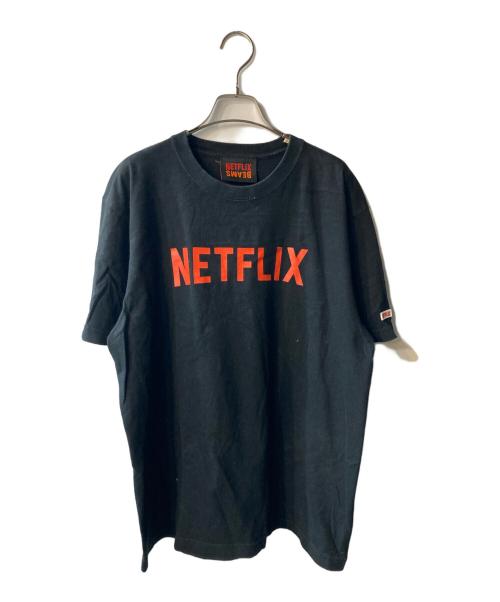 NETFLIX（ネットフリックス）NETFLIX (ネットフリックス) BEAMS (ビームス) コラボTシャツ ブラック サイズ:XLの古着・服飾アイテム