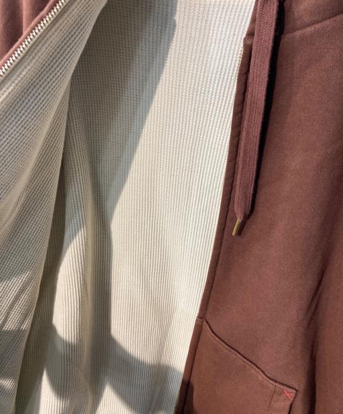 Champion（チャンピオン）Champion (チャンピオン) ダブルフェイスジップパーカー ブラウン サイズ:Lの古着・服飾アイテム