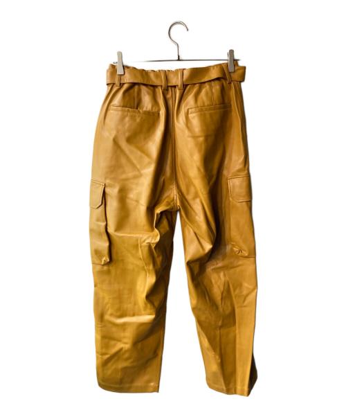 Adam et Rope（アダム エ ロペ）Adam et Rope (アダム エ ロペ) フェイクレザーパンツ ブラウン サイズ:Ｍの古着・服飾アイテム