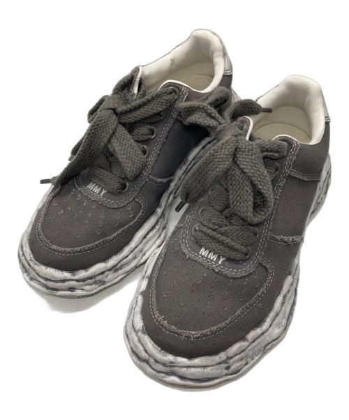 Maison MIHARA YASUHIRO（メゾン ミハラ ヤスヒロ）Maison MIHARA YASUHIRO (メゾン ミハラ ヤスヒロ) WAYNE OG Sole Canvas Garment dye Low-top Sneaker グレー サイズ:38の古着・服飾アイテム