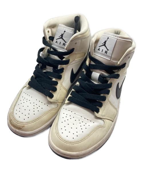 NIKE（ナイキ）NIKE (ナイキ) WMNS Air Jordan 1 MID アイボリー サイズ:24㎝の古着・服飾アイテム