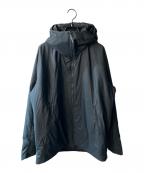 DESCENTE ALLTERRAINデザイント オルテライン）の古着「インシュレーションパーカー」｜ネイビー