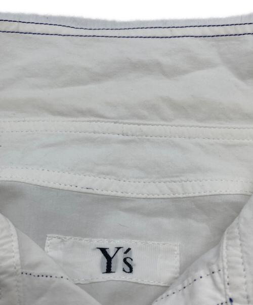 Y's（ワイズ）Y's (ワイズ) カラーステッチシャツ ホワイト サイズ:サイズ表記無の古着・服飾アイテム