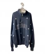 KEBOZ×nick gearケボズ×ニックギア）の古着「ハーフジップスウェット」｜ネイビー