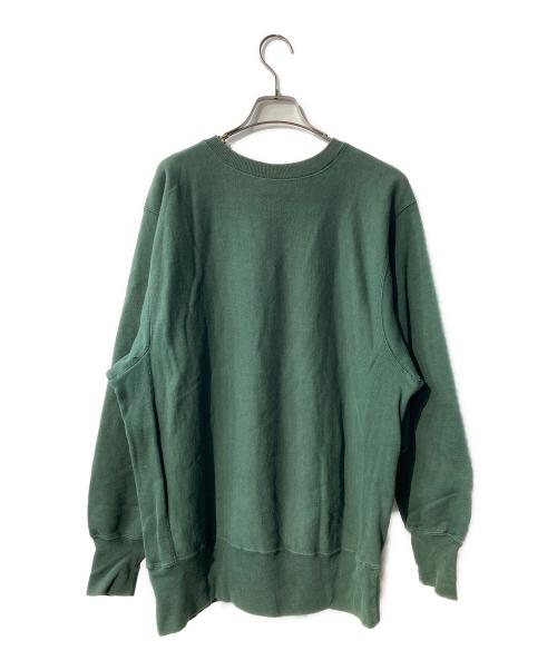 Champion REVERSE WEAVE（チャンピオン リバース ウィーブ）Champion REVERSE WEAVE (チャンピオン リバース ウィーブ) クルーネックスウェット グリーン サイズ:LARGEの古着・服飾アイテム