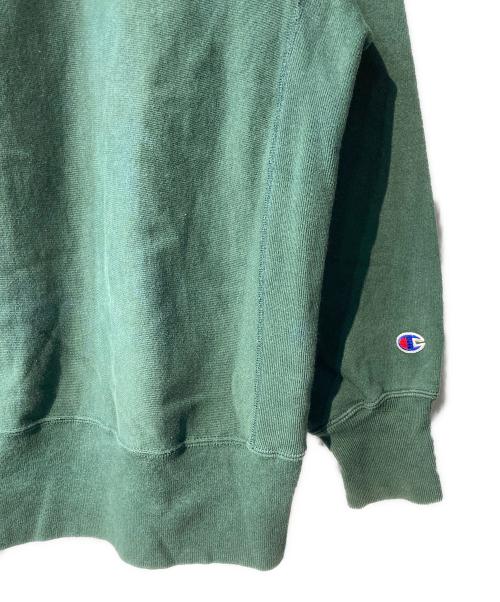 Champion REVERSE WEAVE（チャンピオン リバース ウィーブ）Champion REVERSE WEAVE (チャンピオン リバース ウィーブ) クルーネックスウェット グリーン サイズ:LARGEの古着・服飾アイテム