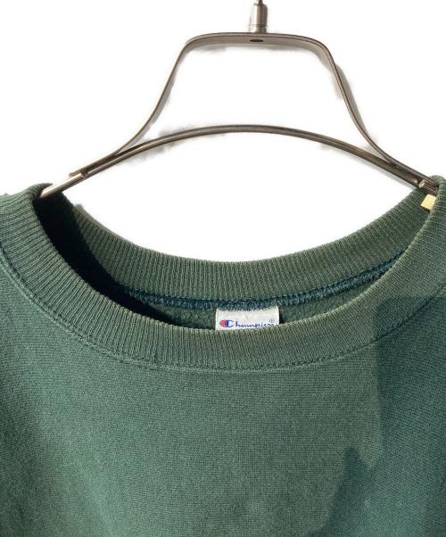 Champion REVERSE WEAVE（チャンピオン リバース ウィーブ）Champion REVERSE WEAVE (チャンピオン リバース ウィーブ) クルーネックスウェット グリーン サイズ:LARGEの古着・服飾アイテム