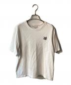 maison kitsuneメゾンキツネ）の古着「BOLD FOX HEAD PATCH COMFORT TEE SHIRT」｜ホワイト