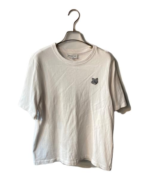 maison kitsune（メゾンキツネ）MAISON KITSUNE (メゾンキツネ) BOLD FOX HEAD PATCH COMFORT TEE SHIRT ホワイト サイズ:XSの古着・服飾アイテム