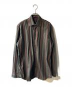 PAUL SMITHポールスミス）の古着「ストライプシャツ」｜ブラウン